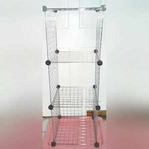 Item B: Silver Wire Cube Rack(Item A & Item B to be bought separately see below)